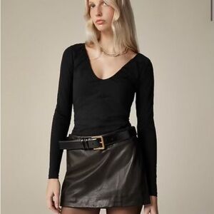 NEW WITH TAGS J crew ruched long sleeve top